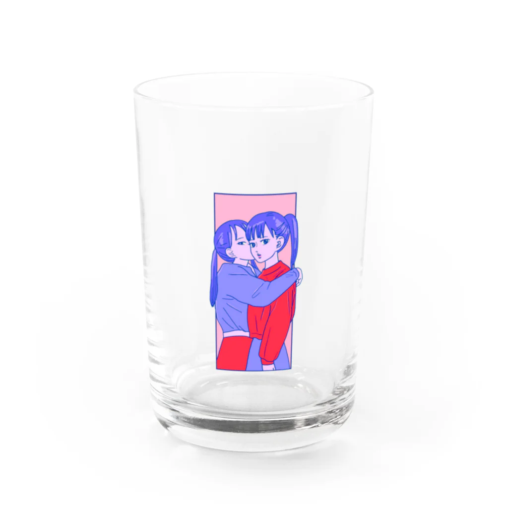 レズっ娘クラブの双子 Water Glass :front