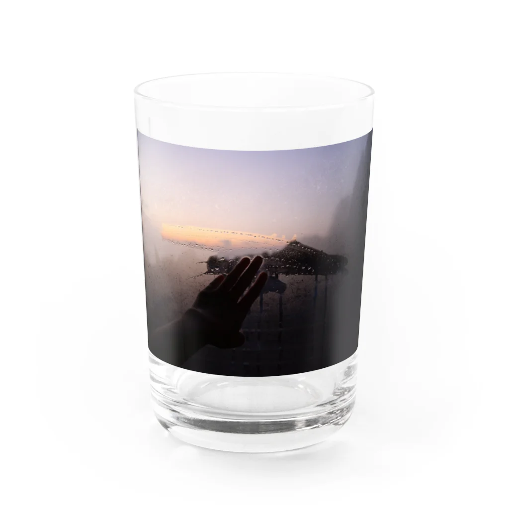 バブ商店の朝日グラス Water Glass :front