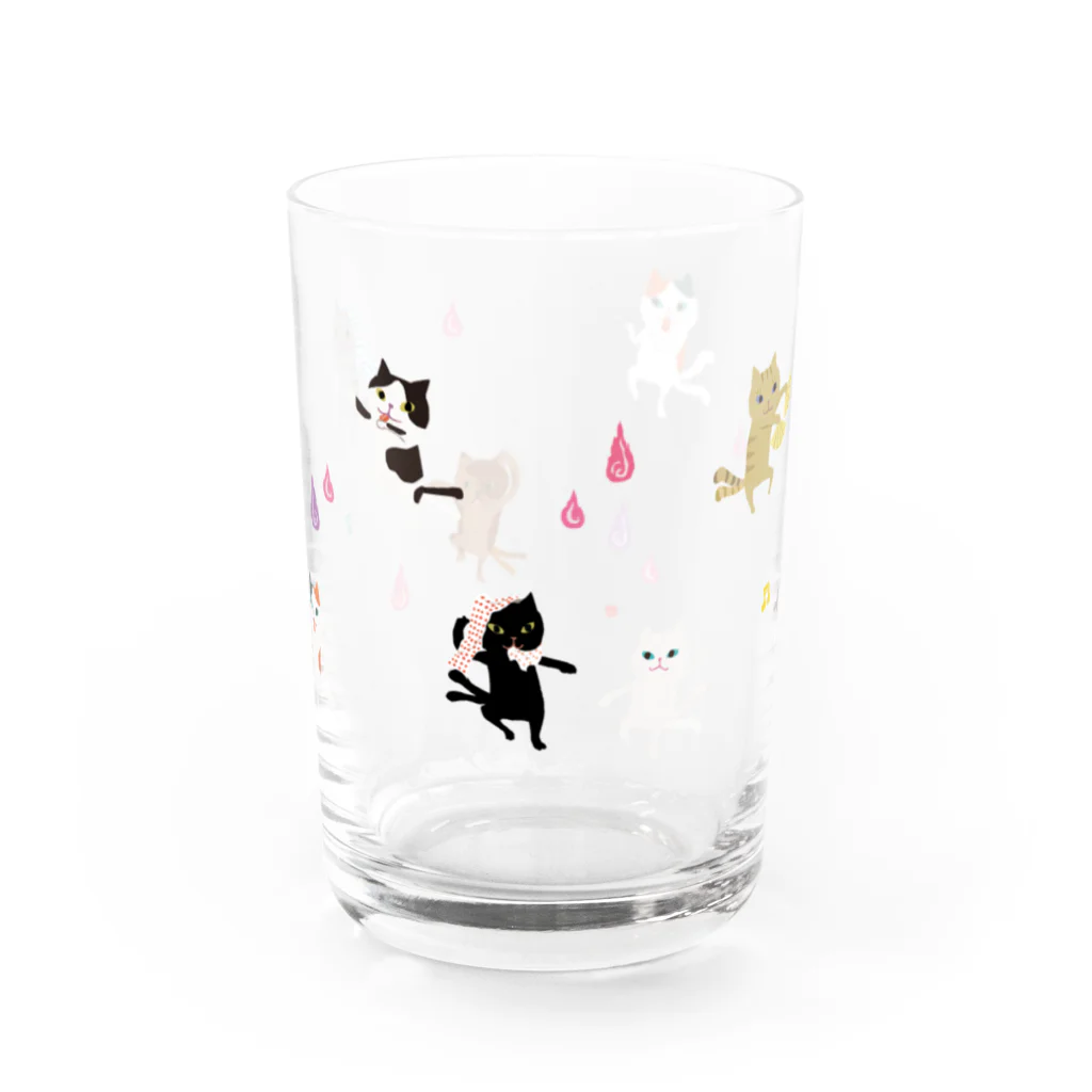 おばけ商店のおばけグラス＜踊る猫又＞ Water Glass :front