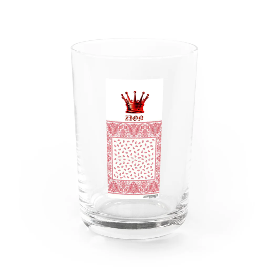 ziongroup14のZIONペイズリー Water Glass :front