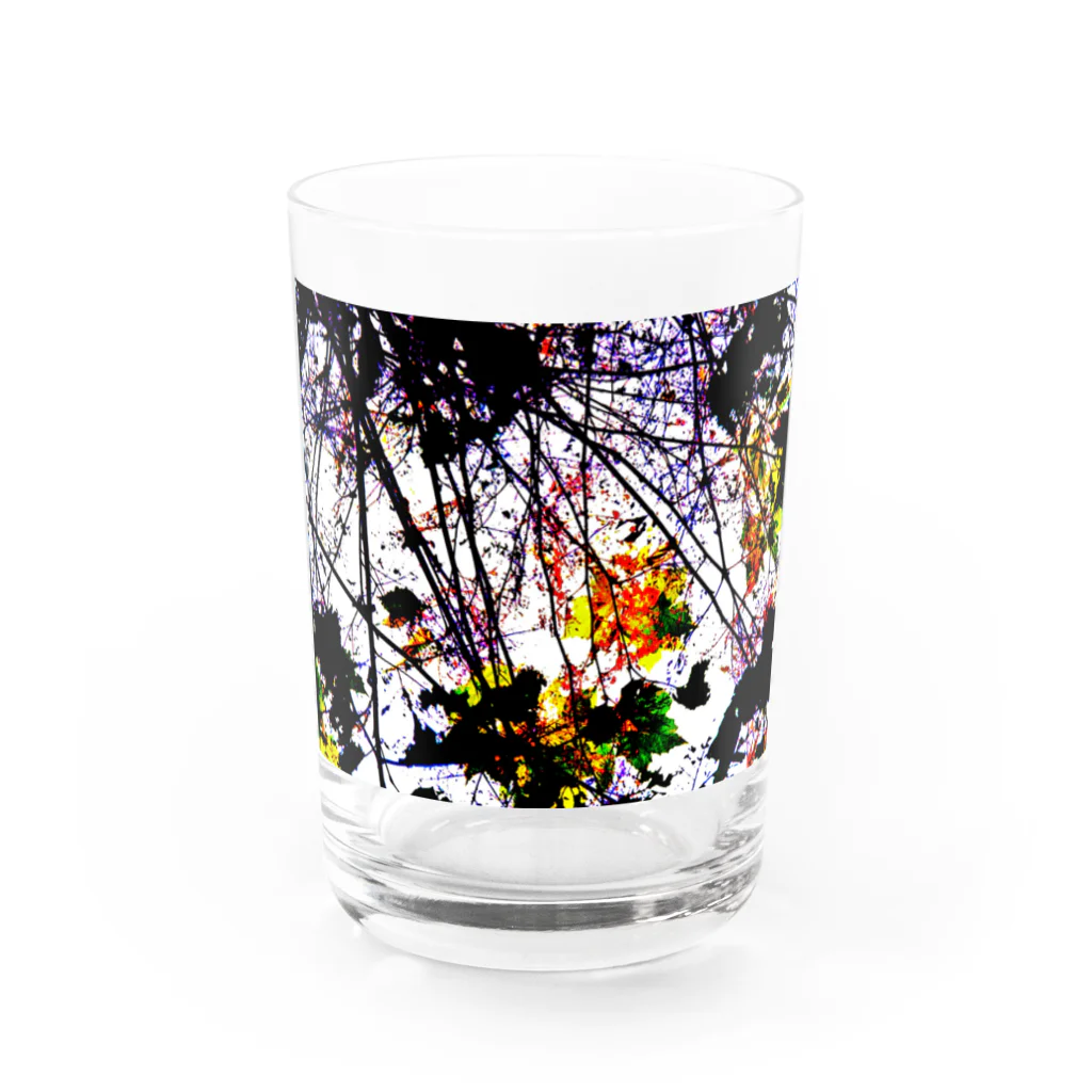 Exit153の色めく紅葉 Water Glass :front