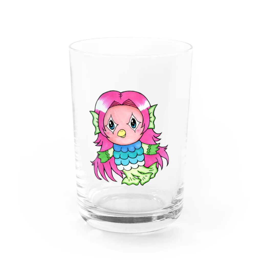 あおつるSUZURIショップのアマビエ様 Water Glass :front