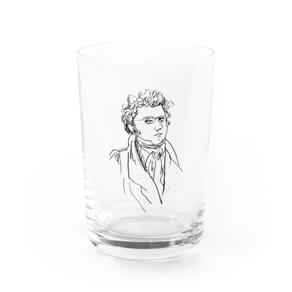 音楽愛好家協会「こんごう」 の【シューベルト】-ブラック Water Glass :front