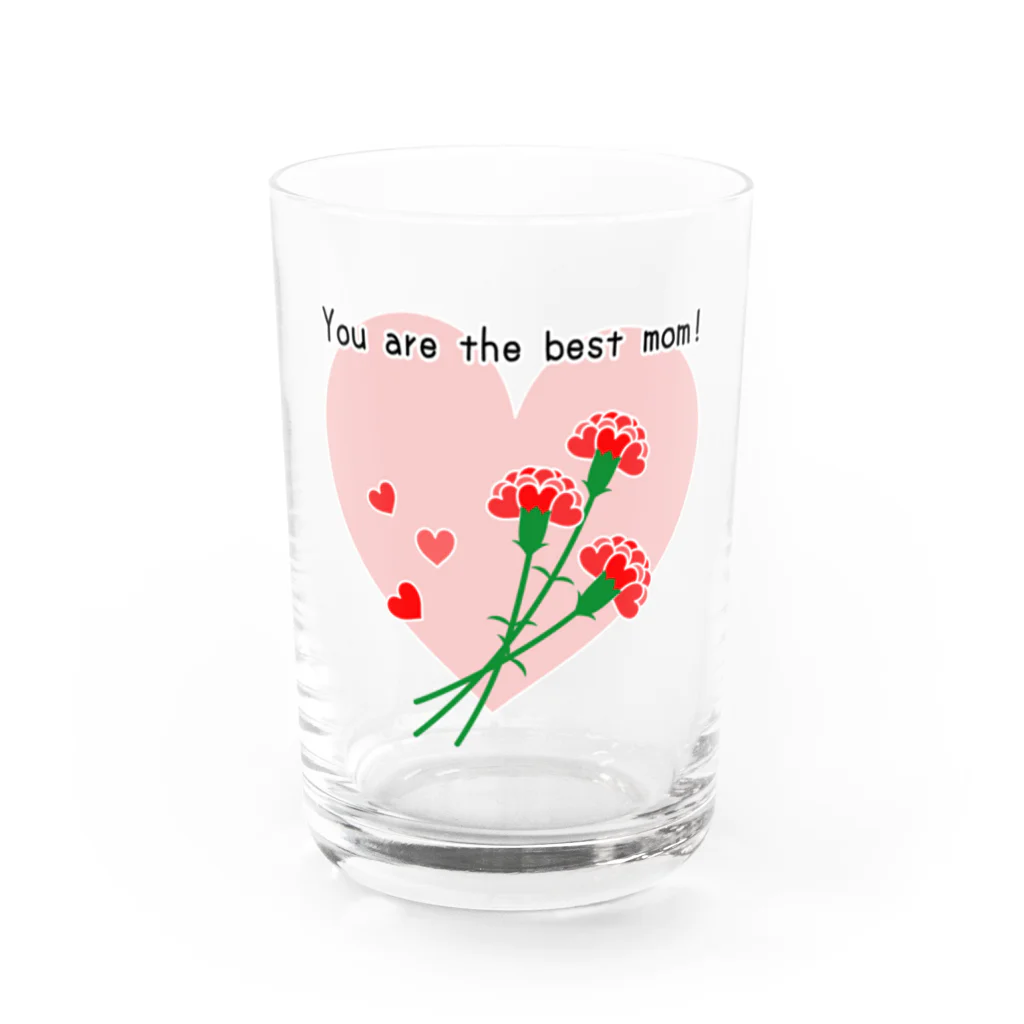 Reve de Roseの【母の日】 最高のお母さん！ Water Glass :front