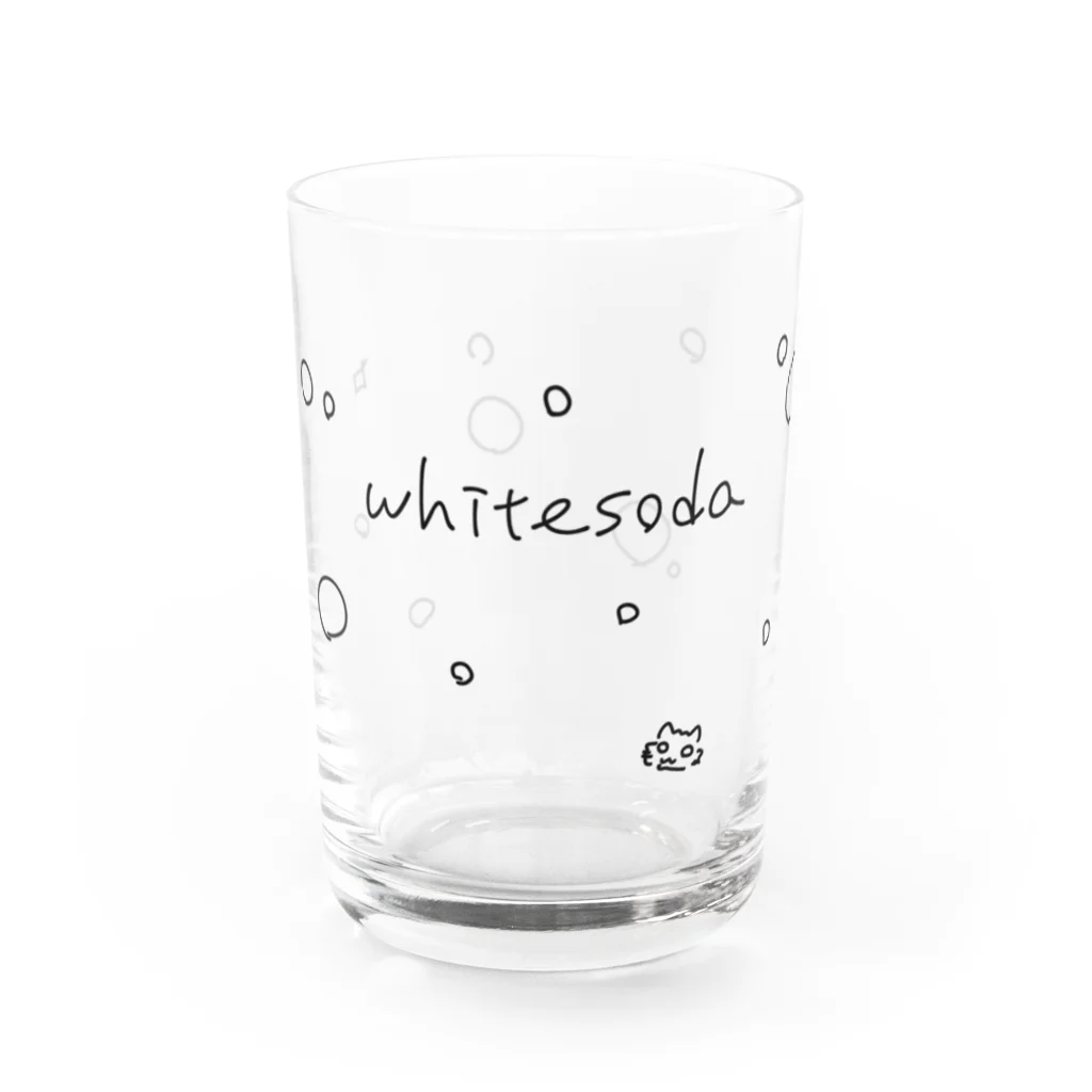 white sodaのwhitesoda_bk Water Glass :front