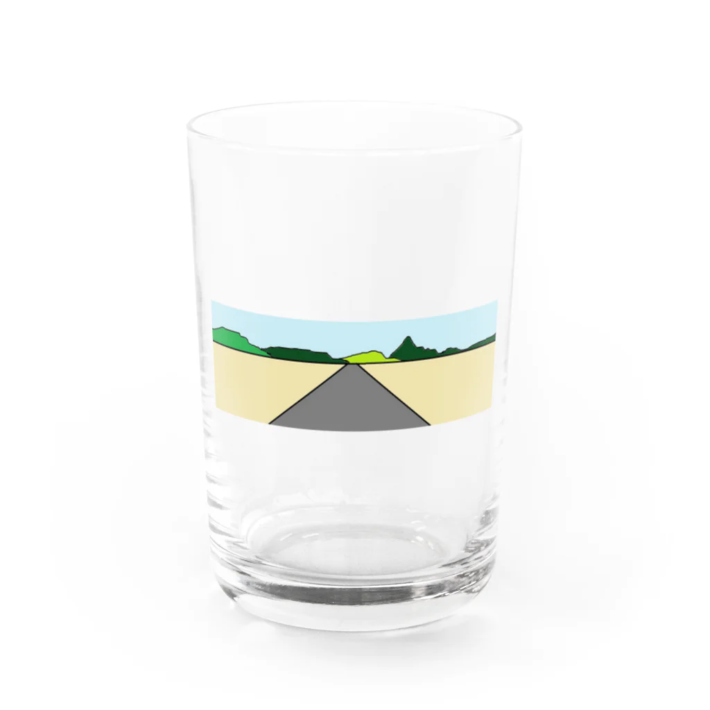 アメリカンベース のハイウェイー Water Glass :front