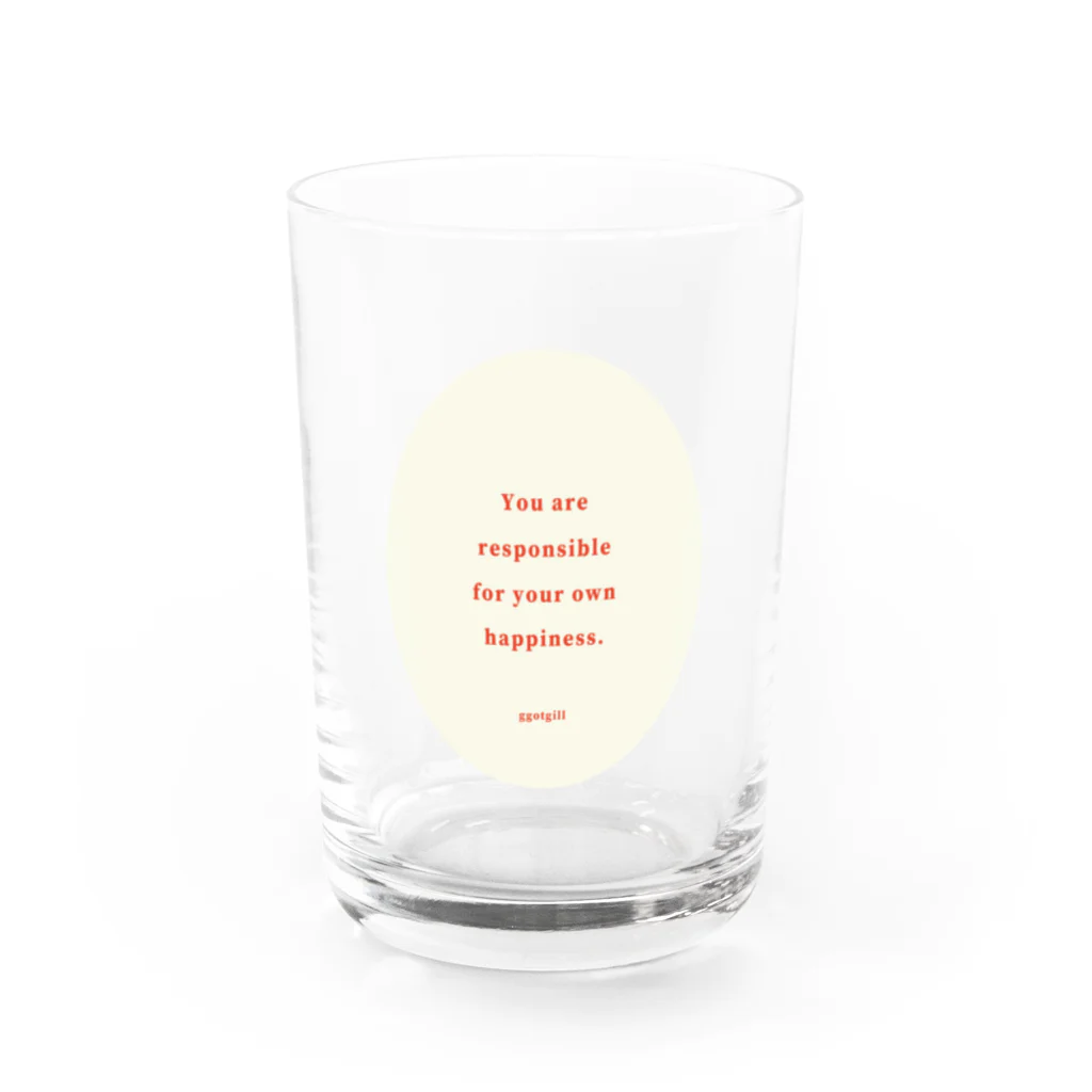 ggotgill（コッキル）のyour own happiness Water Glass :front