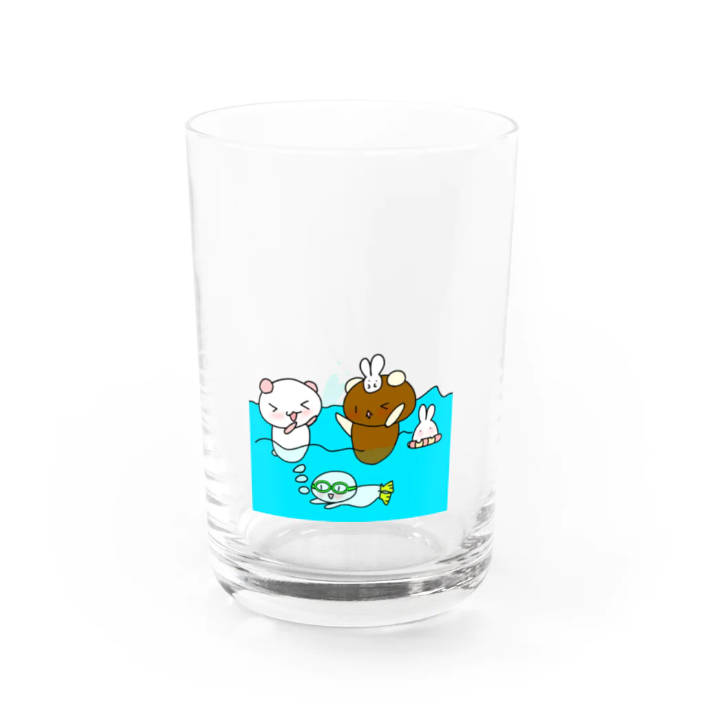 あきかぜの夏先取り Water Glass :front