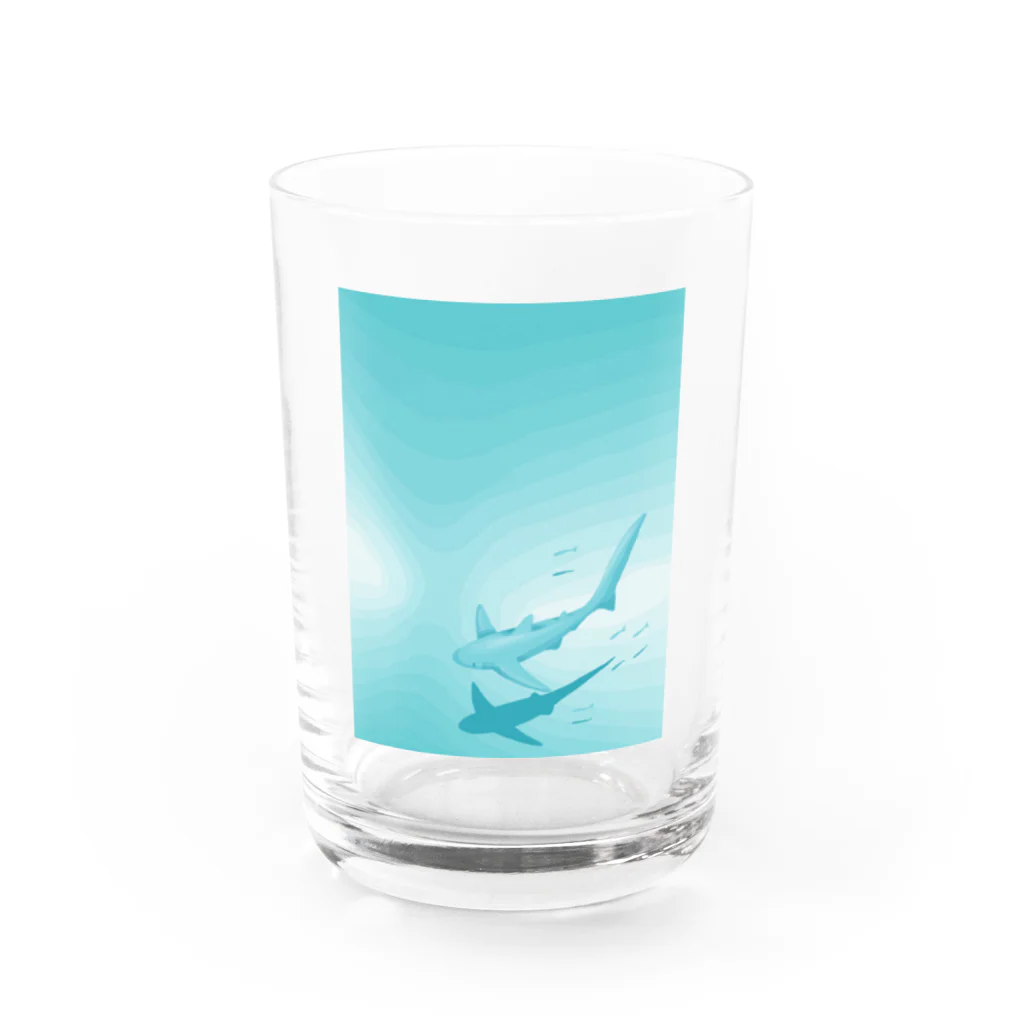 こたのサメ Water Glass :front