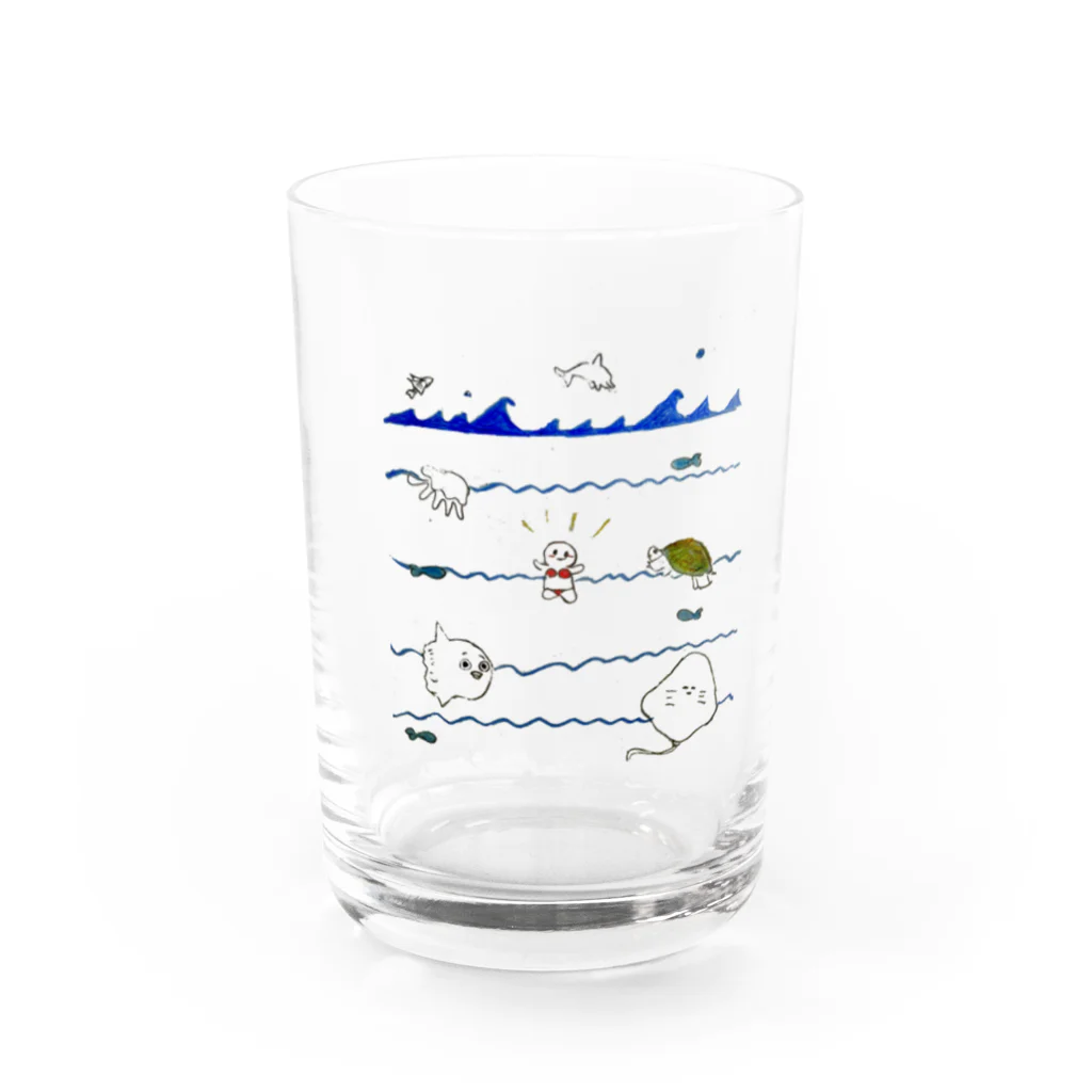 愛子の海の中 Water Glass :front