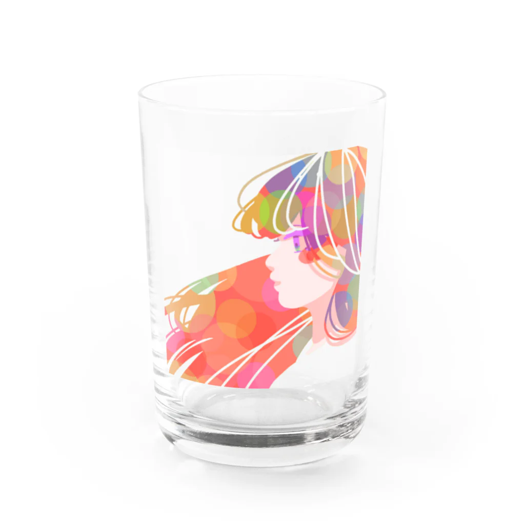 KINJI'sショップの透明GIRL Water Glass :front