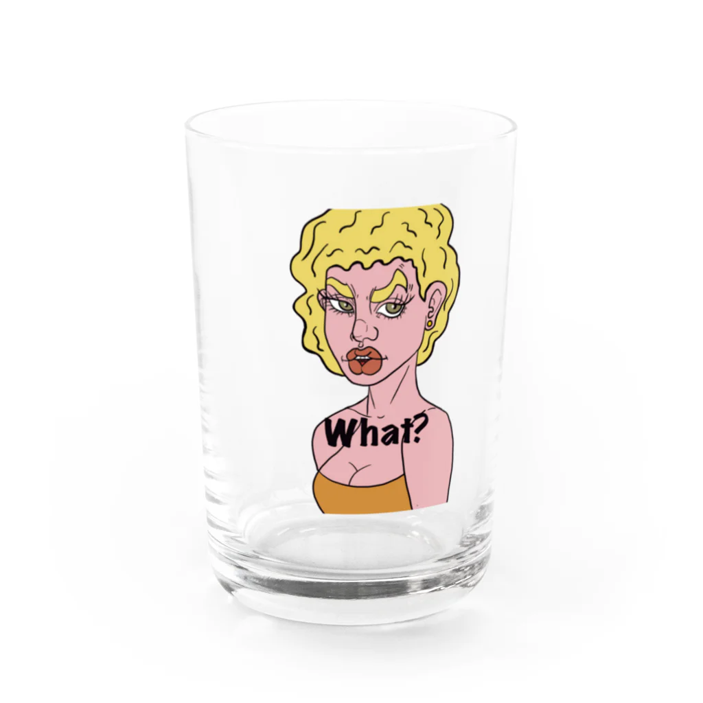 YuheiのCoolなEnglish Speaker(what) Water Glass :front