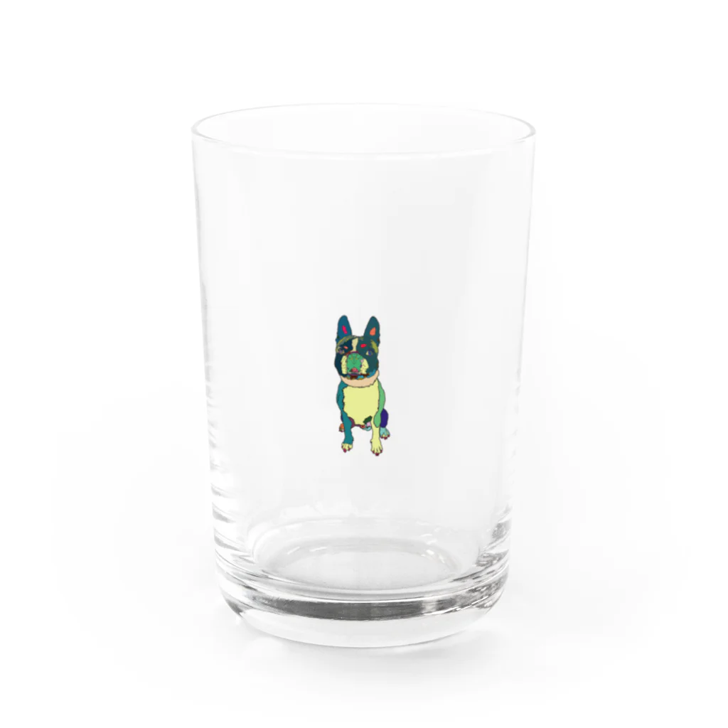 Park a Holic Bostonterrierのボストンテリアのセブン君 Park a Holic Bostonterrier Water Glass :front