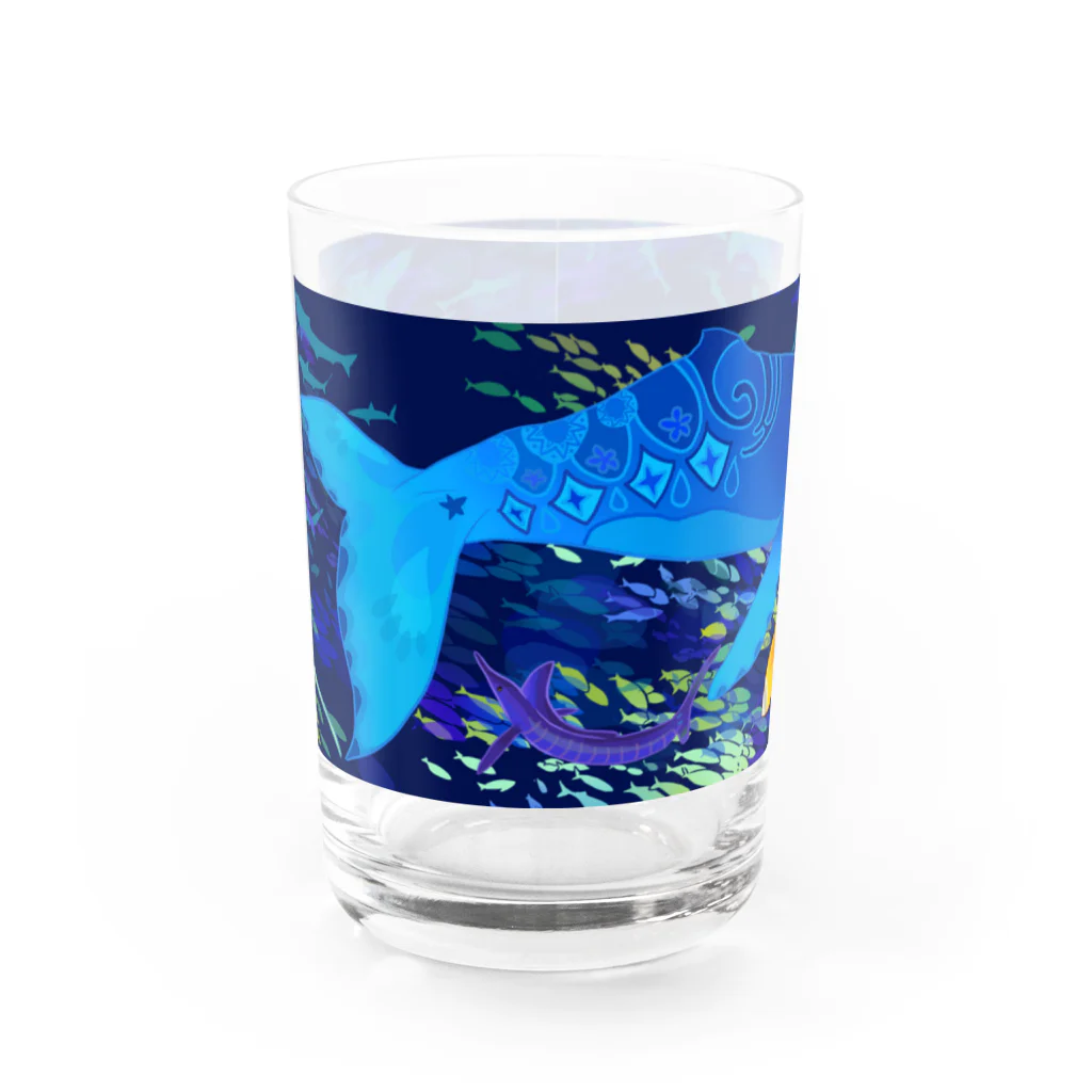 あやるのクジラB Water Glass :front