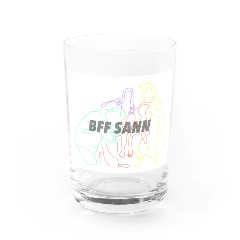 すーぱーらばーずくまこのBFF SANN Water Glass :front