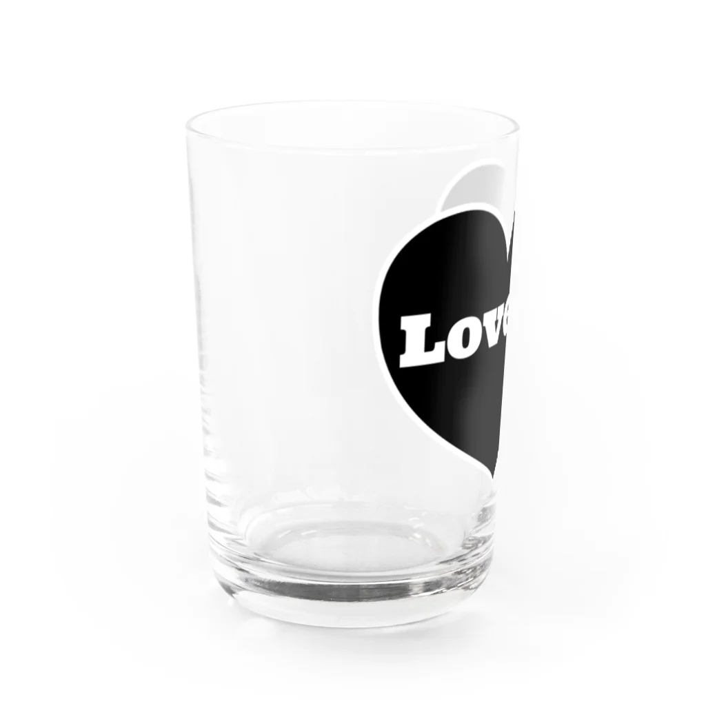 歌謡曲カフェLover'sのloversハート Water Glass :front