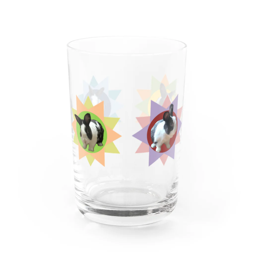 うさぎのきた道&の保護うさぎダイちゃんG Water Glass :front