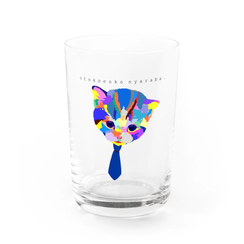 meiroの猫for_boy Water Glass :front