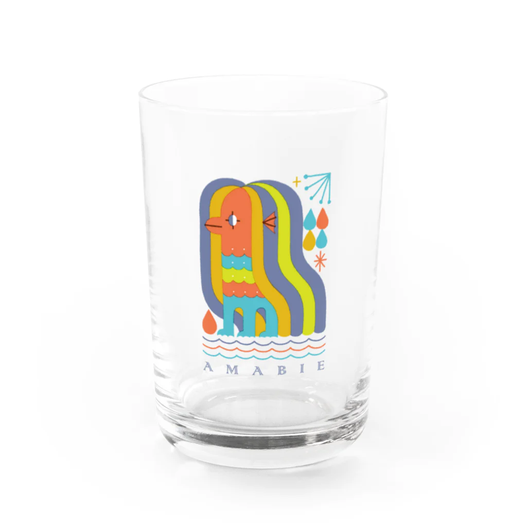 サタケシュンスケ｜イラストレーターのアマビエ Water Glass :front