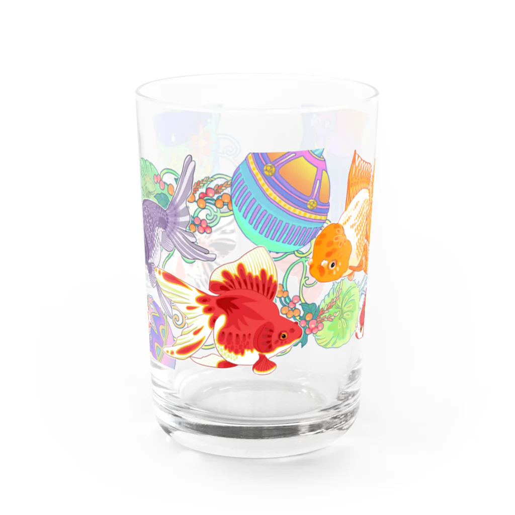 あやるの金魚たち Water Glass :front