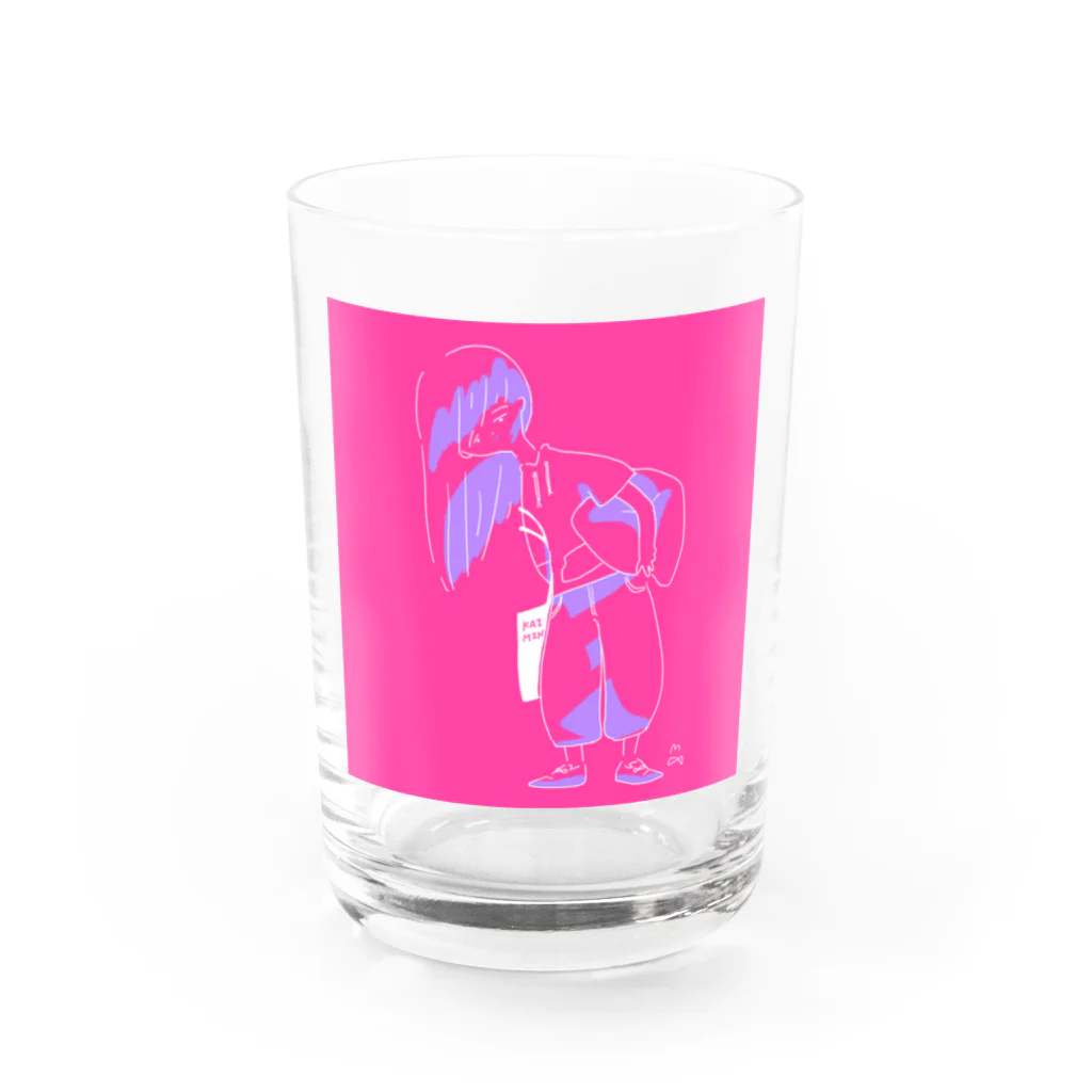 masakanaのおみせの快眠ガール Water Glass :front