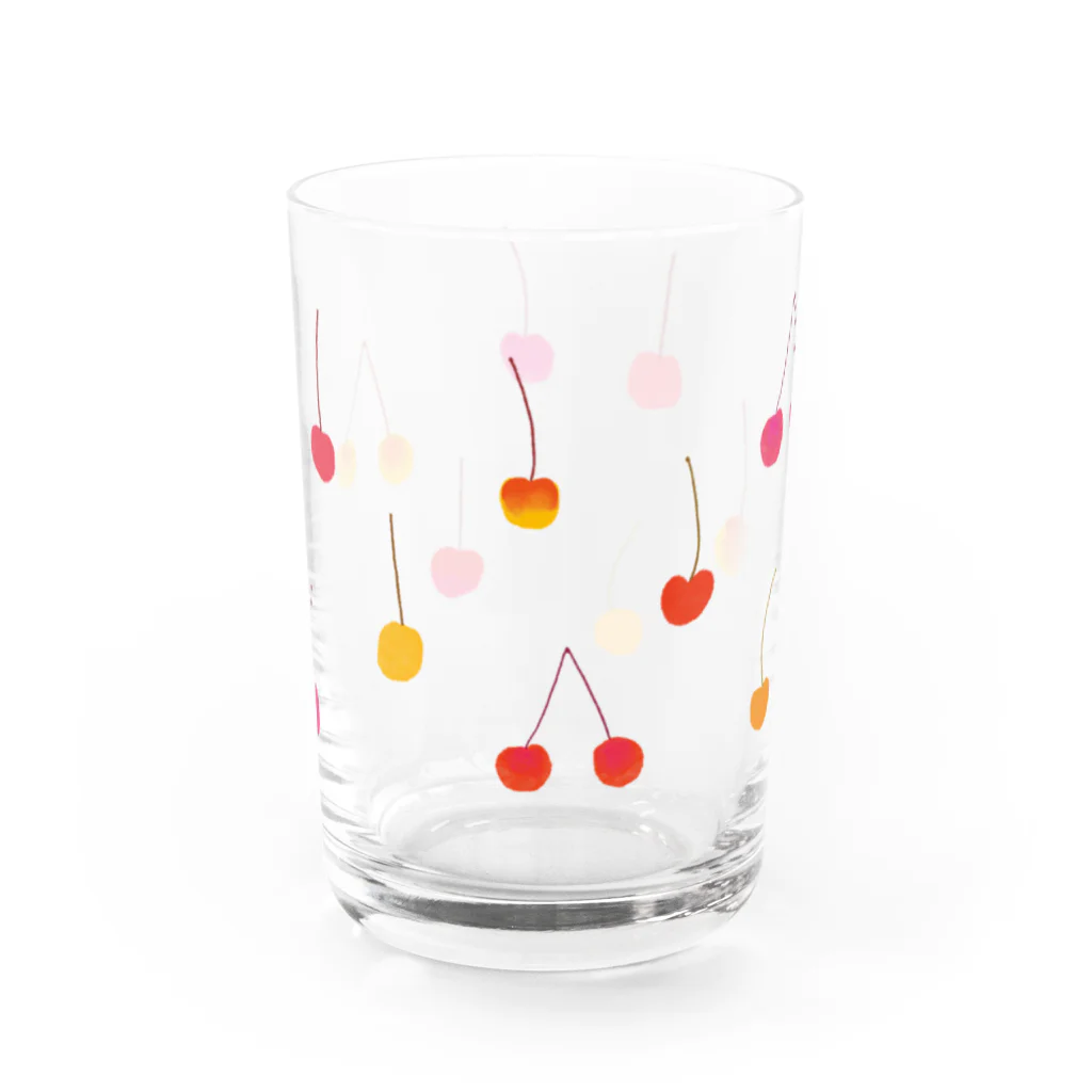 柳田まち Machi Yanagidaのさくらんぼのグラス Water Glass :front