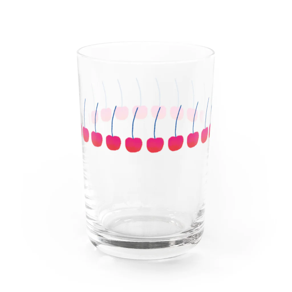 柳田まち Machi YanagidaのさくらんぼのグラスB Water Glass :front