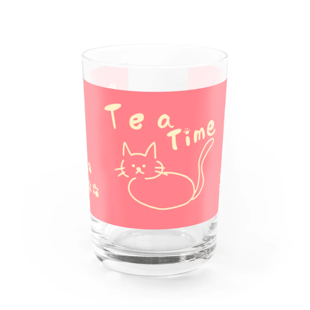 お腹に優しいメテオのぬこぬこティータイム Water Glass :front