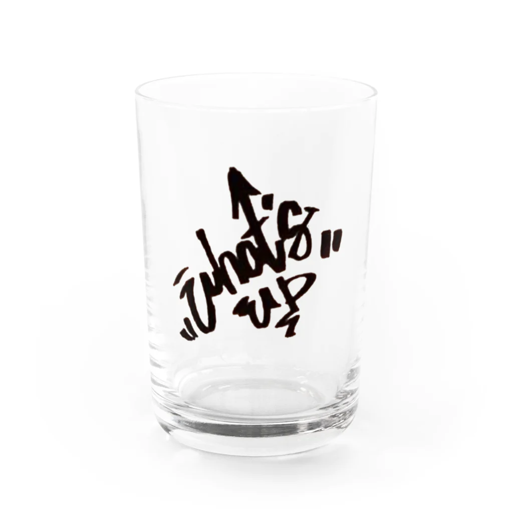 What's upのWhat's up Water Glass :front