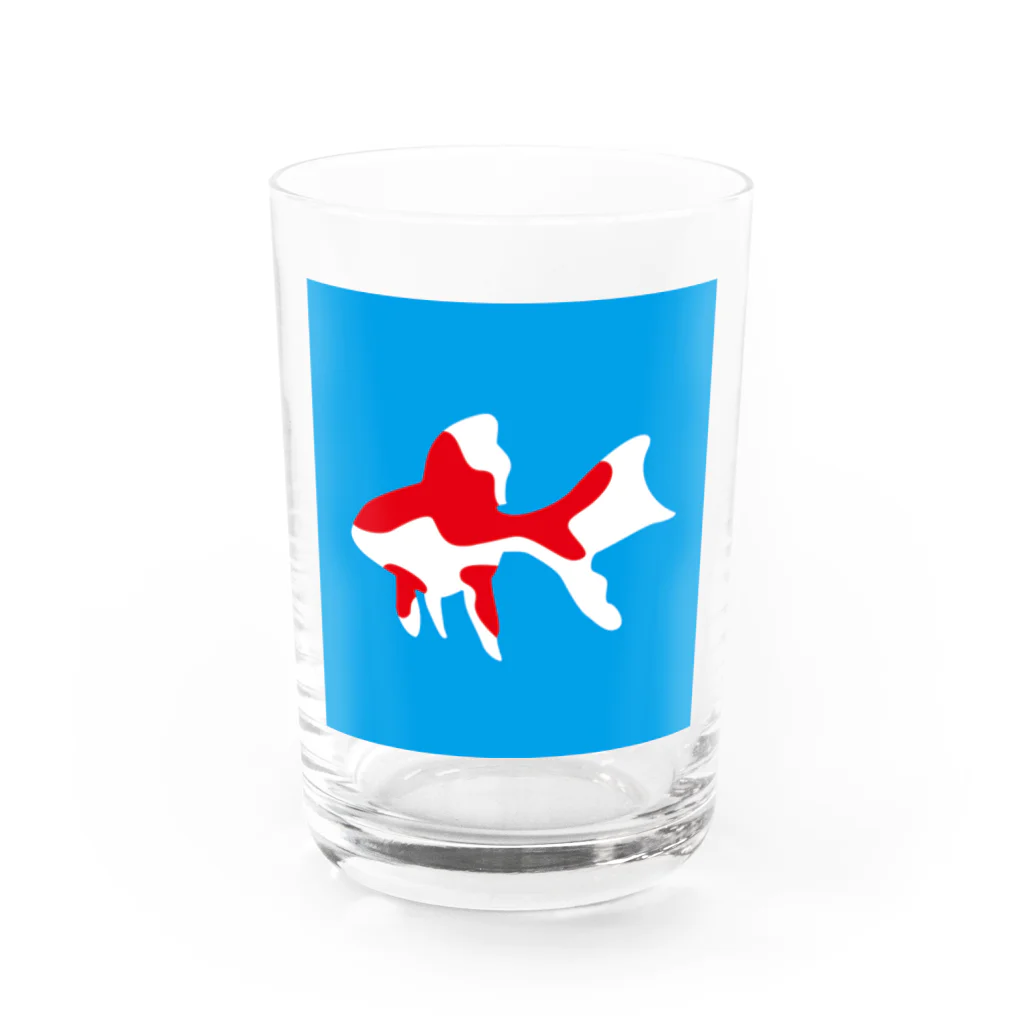 ユニコーンの金魚くん Water Glass :front