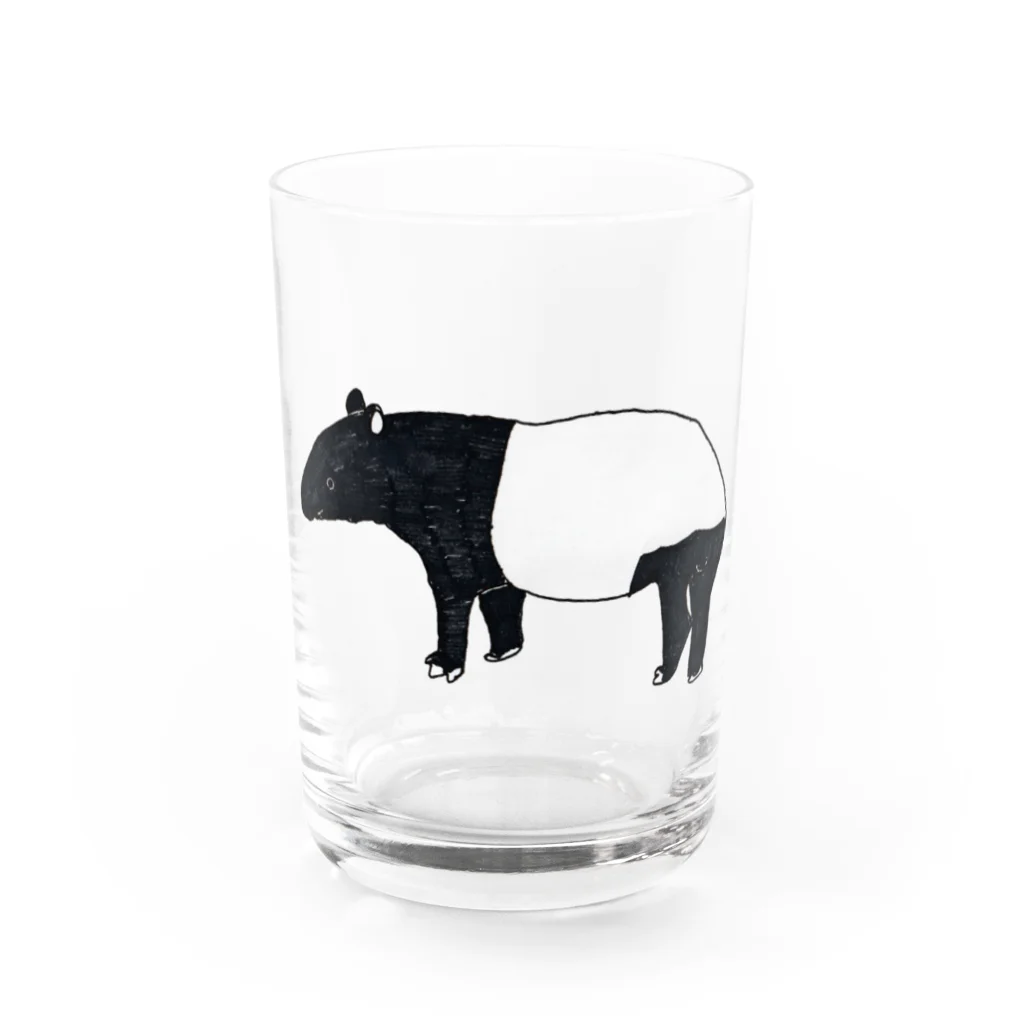 chippitomuのマレーバクの親くん Water Glass :front