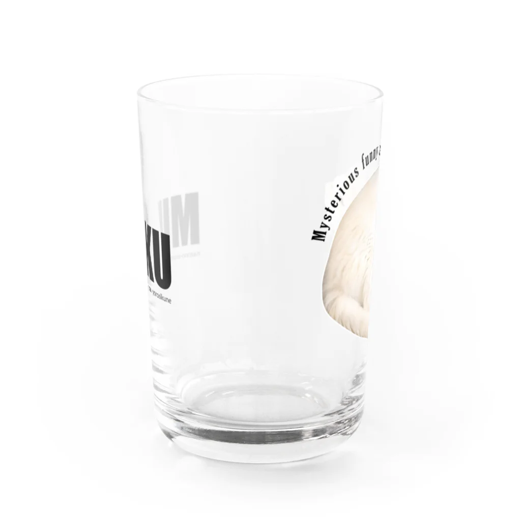 moromi_mukuの謎猫：飲み物用 Water Glass :front