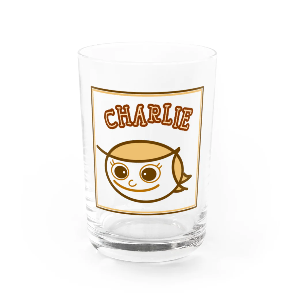 charlolの枠　背景なしCharlieブラウン グラス前面