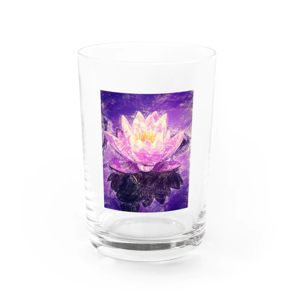 Lost'knotの清ラカサノ中ニアル儚サ Water Glass :front