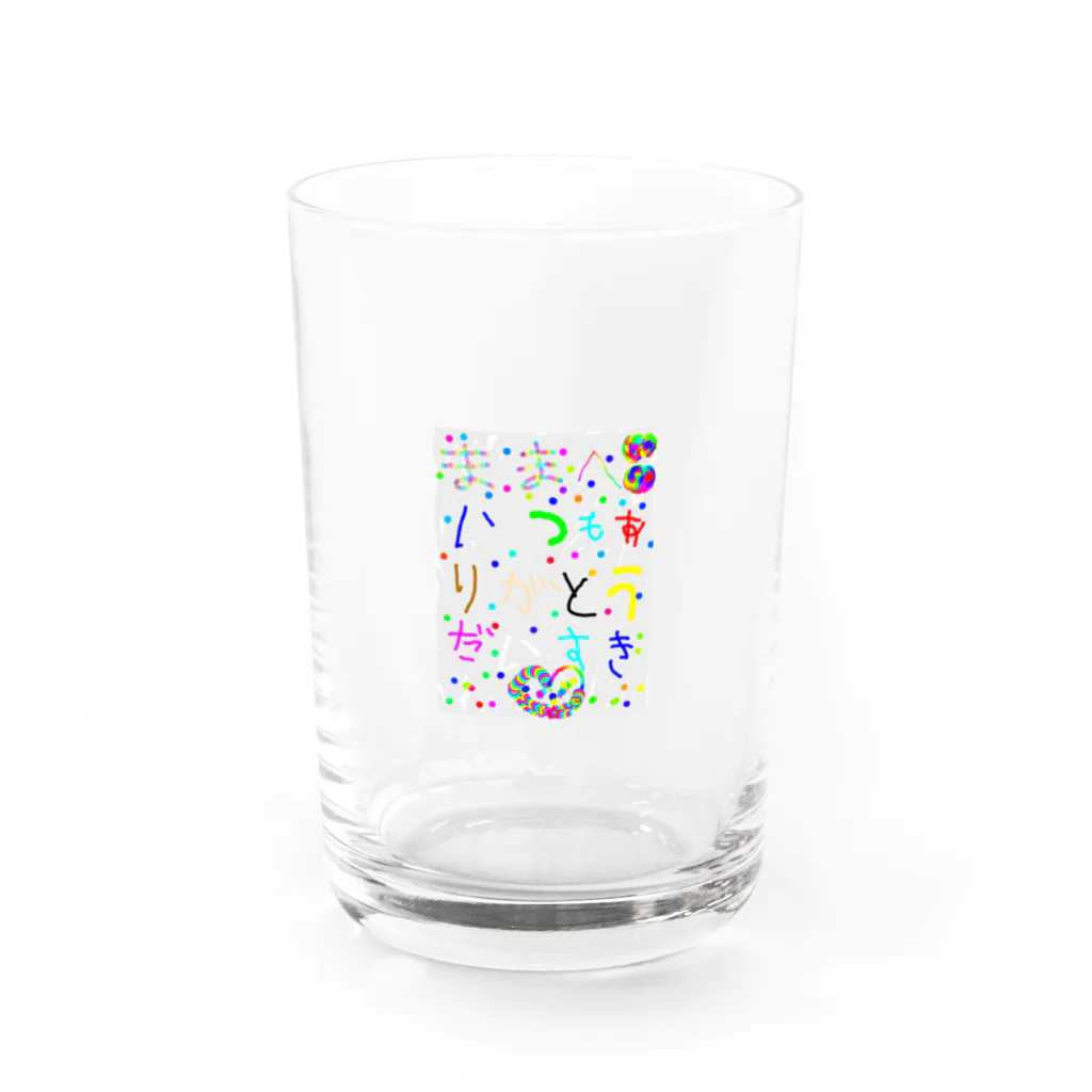 園児の園児からの母の日 Water Glass :front