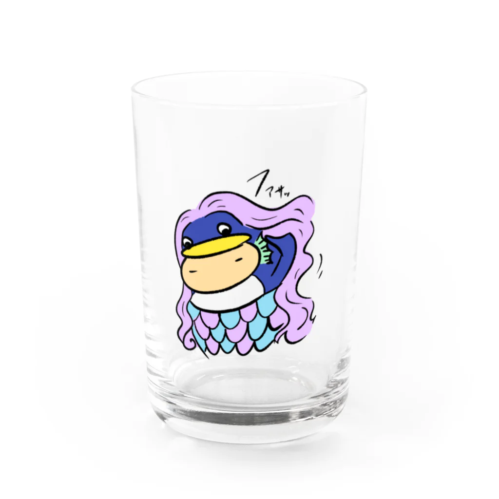 ぺんぎんし商店のあまびえペンギン氏（ファサッ） Water Glass :front