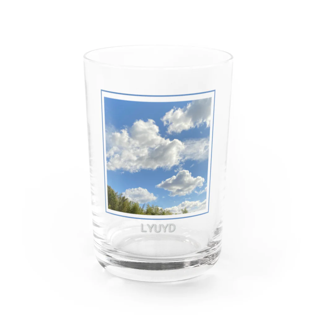 LYUYD(LoveYourselfUntilYouDie)のある晴れた日の空シリーズ Water Glass :front