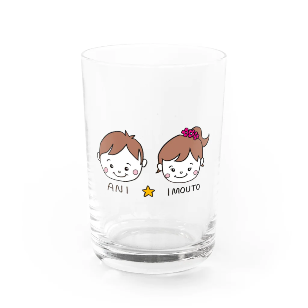 honobono-kazokuのあに☆いもうと  Water Glass :front