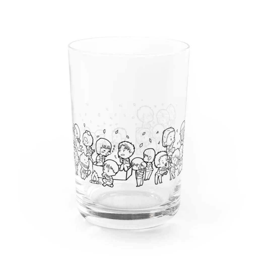 new711のののののよ Water Glass :front