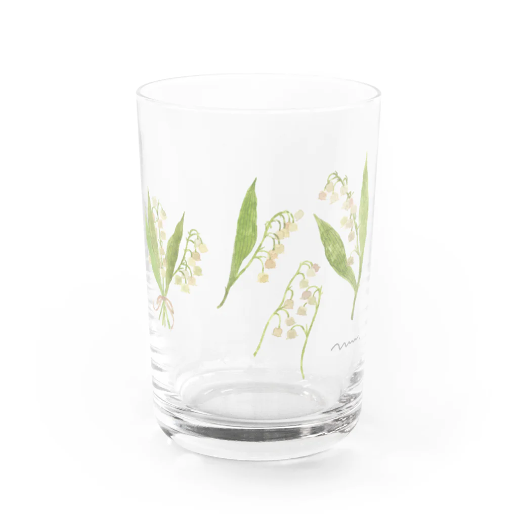 きたがわじゅりのこうふくのブーケ Water Glass :front