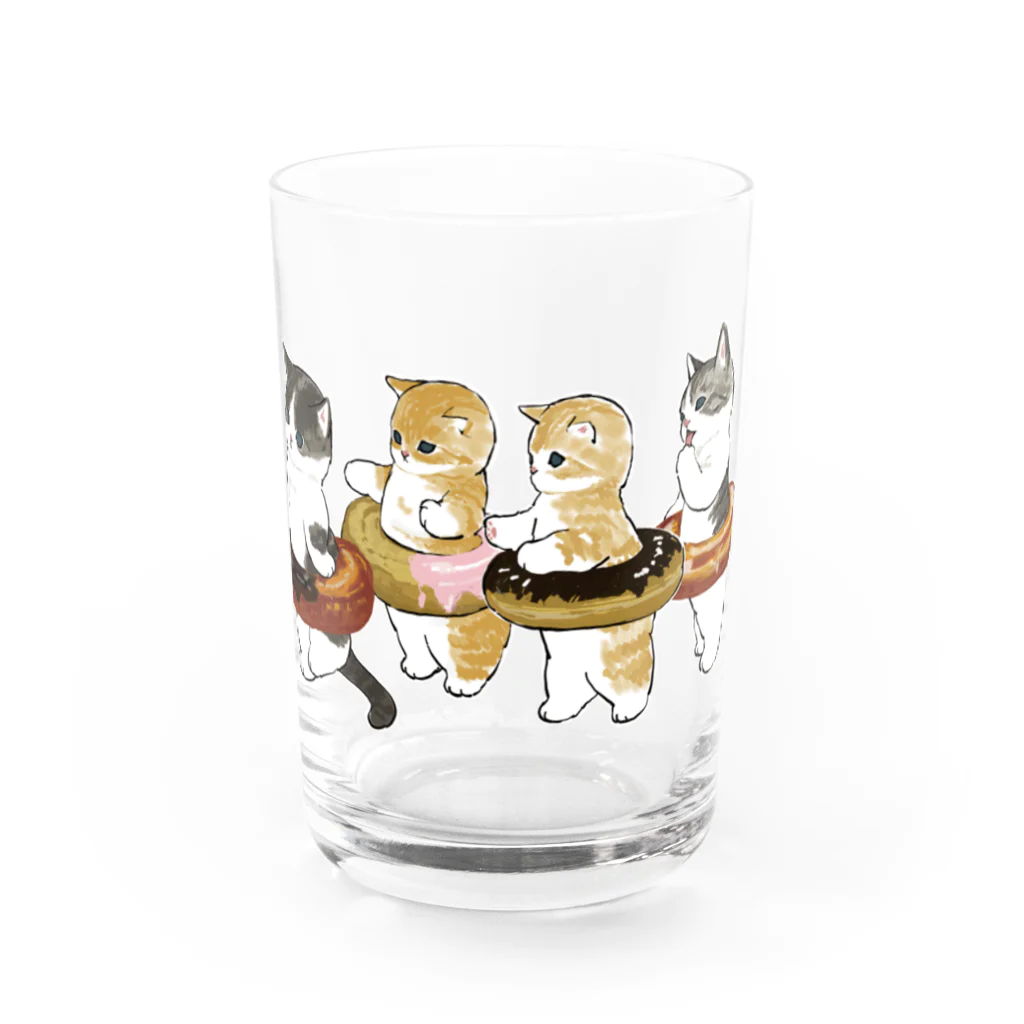 mofusandのドーナッツにゃん Water Glass :front