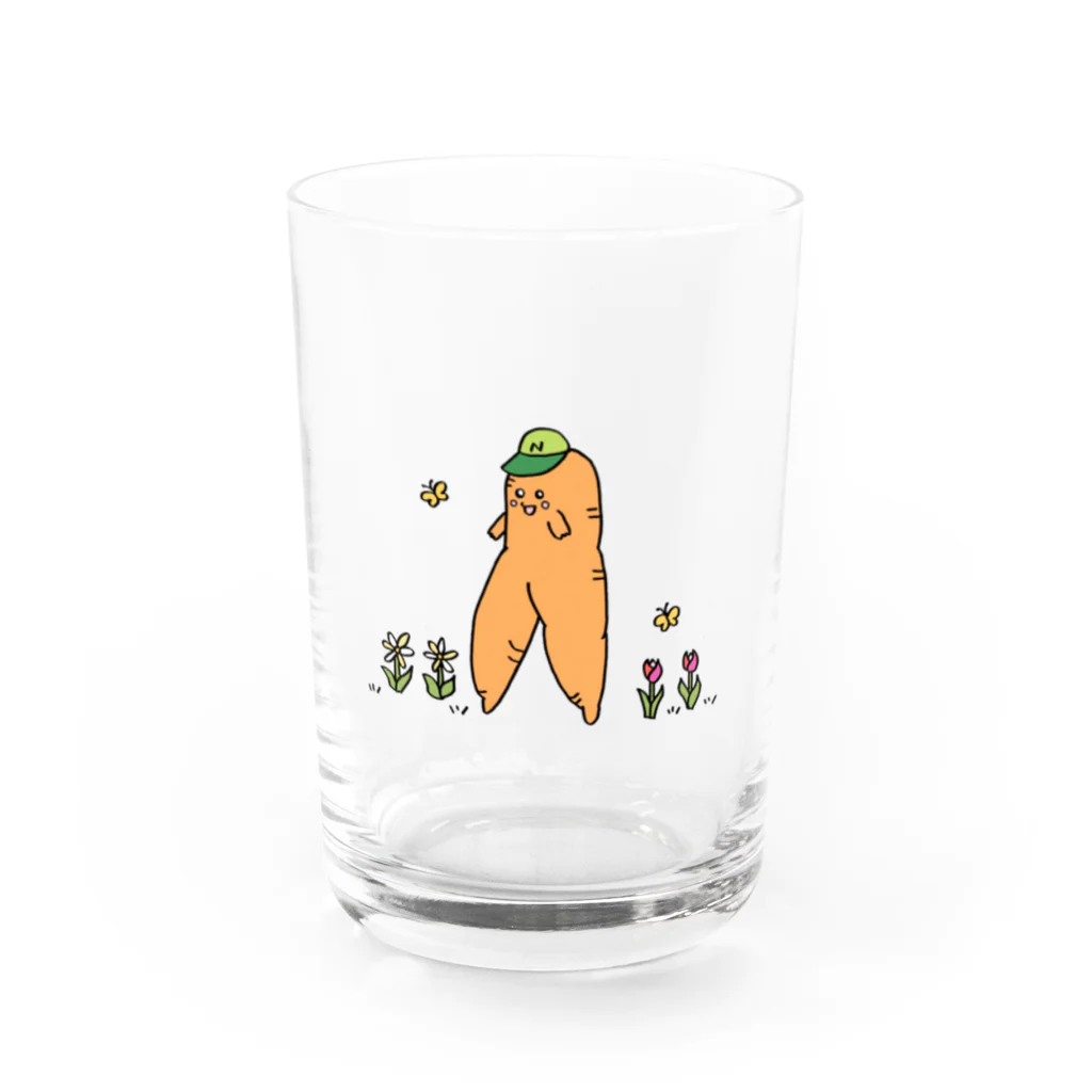 honobono-kazokuのにんじんくん Water Glass :front