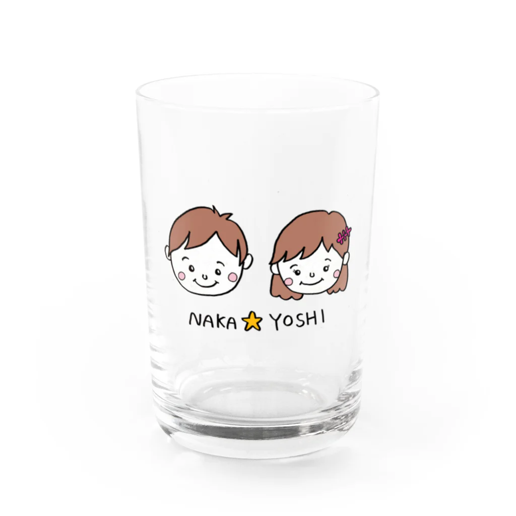 honobono-kazokuのなか☆よし Water Glass :front