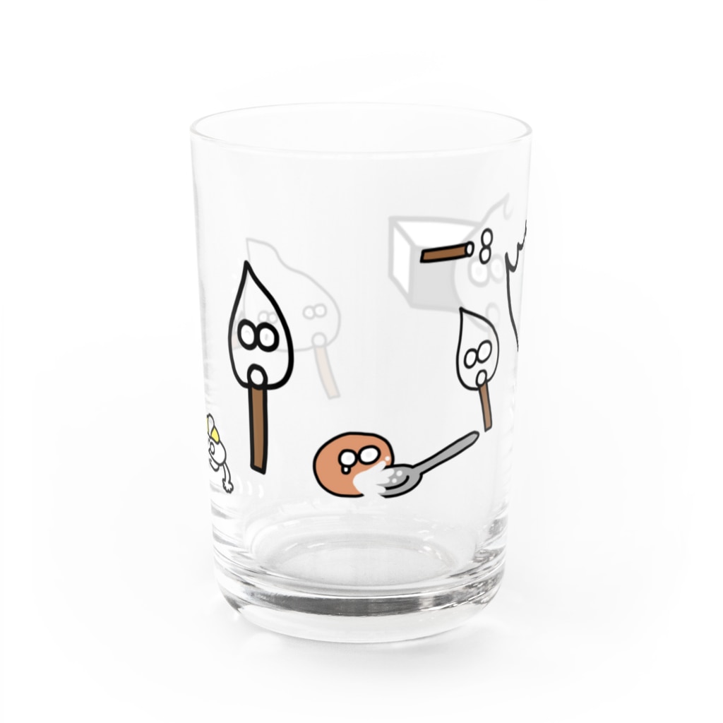 お店ショップ(^.^)の赤が合う Water Glass :front