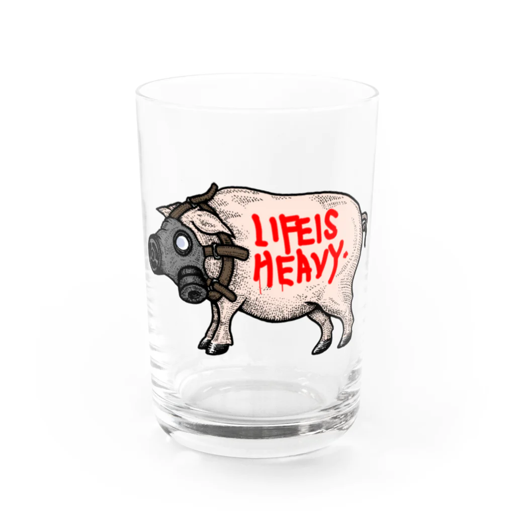 DM7WORKSのお試し支店のGASMASKPIG Water Glass :front