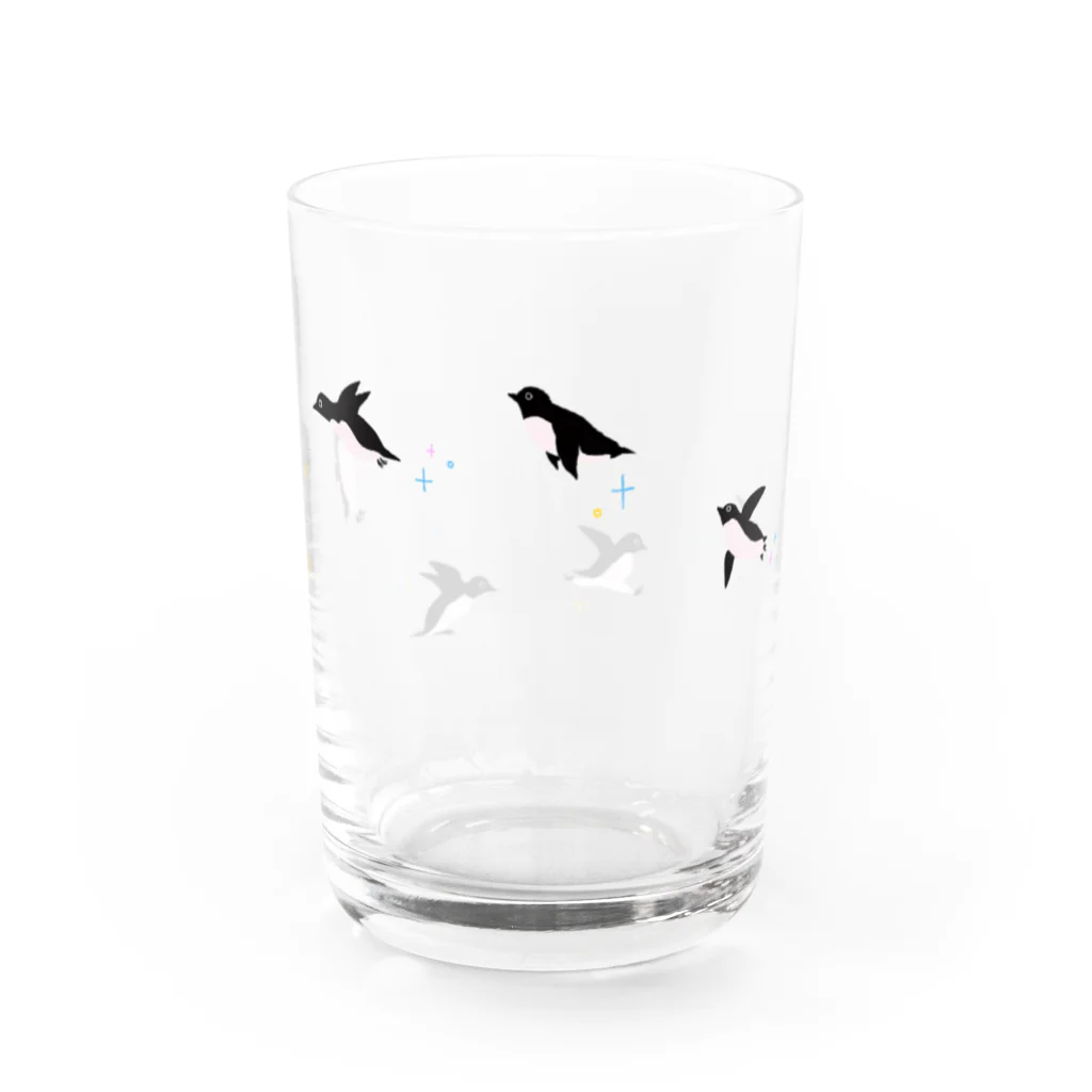 aoiro paradeの空飛ぶペンギン Water Glass :front