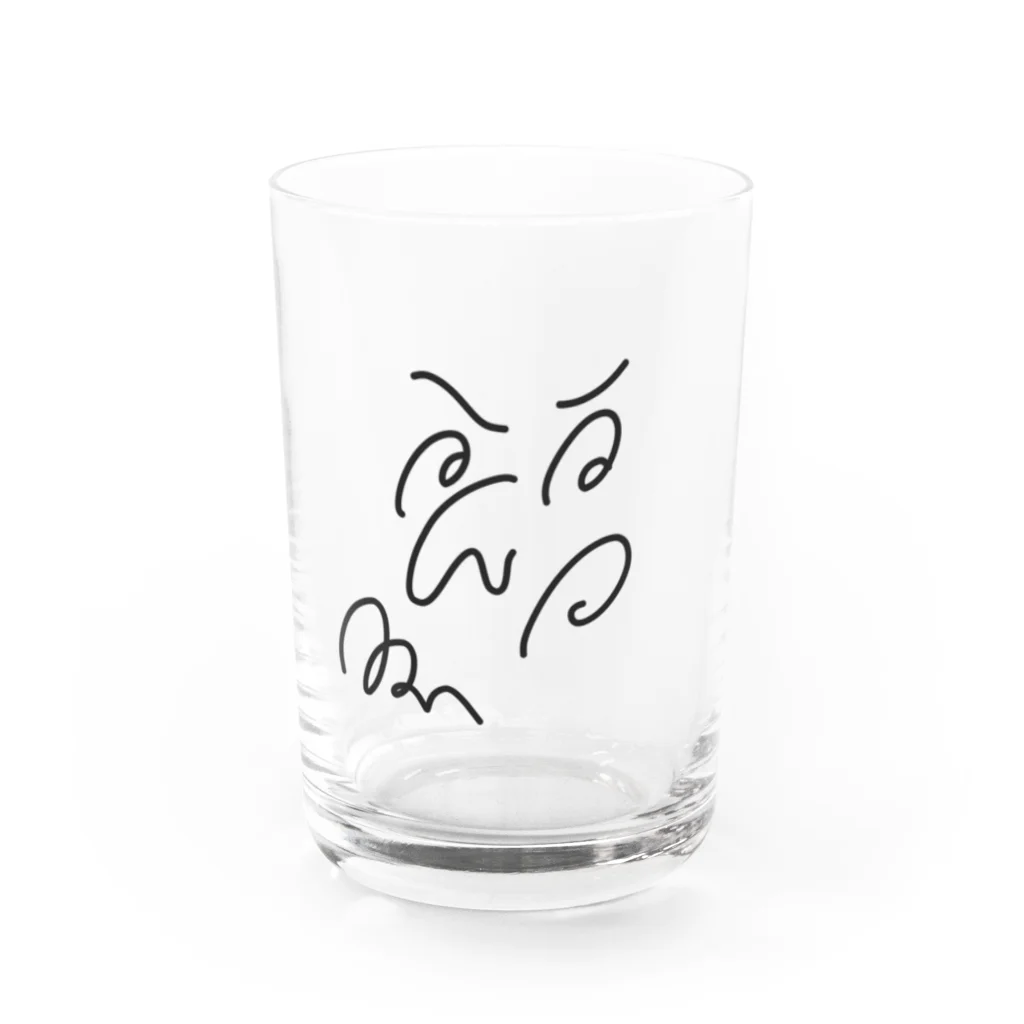 🌋のわしばなのおこりんぼたん Water Glass :front