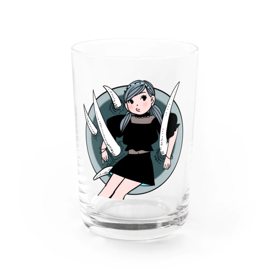 kaeruco(* 皿 *)の角と牙 Water Glass :front