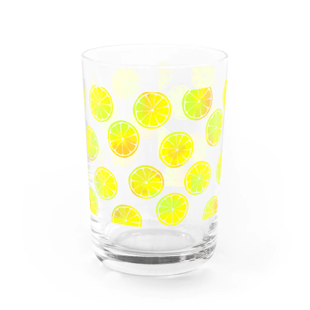 ぽっけのレモン Water Glass :front