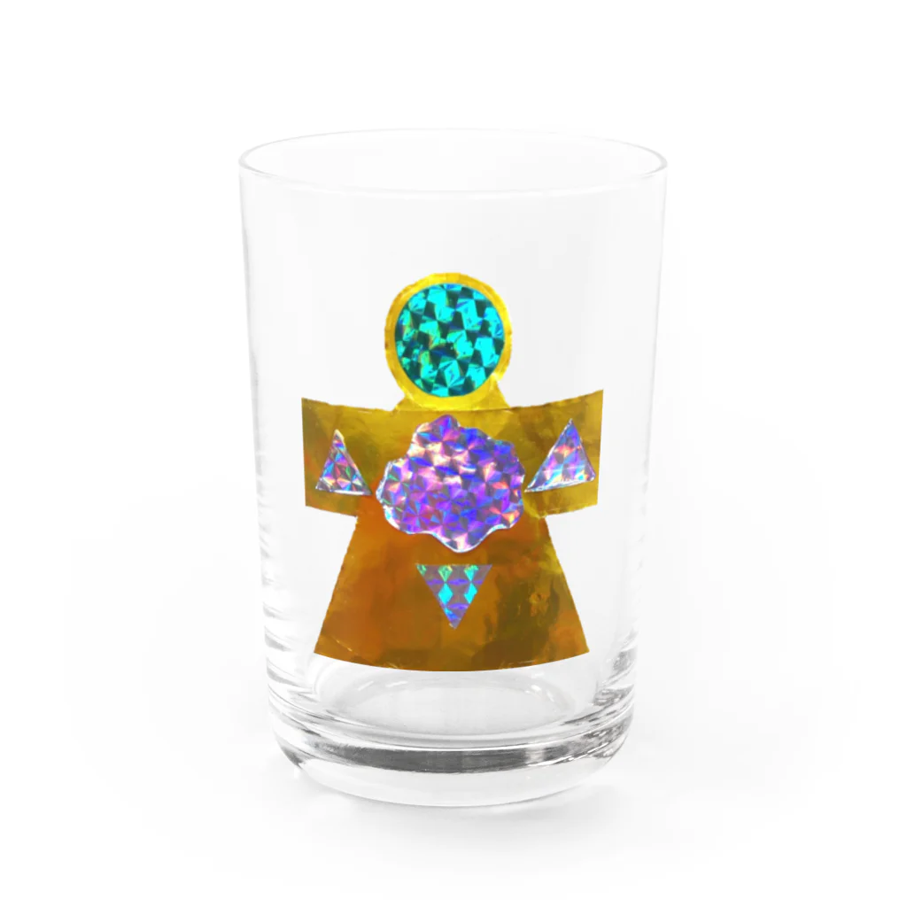 湯沢恵理　宇宙アイテムのメタリックお守り宇宙人グラス グラス前面